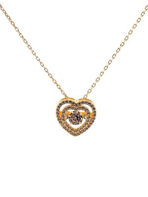 DOUBLE HEART GOLD NECKLACE