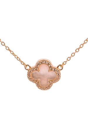 CLOVER ROSE GOLD NECKLACE