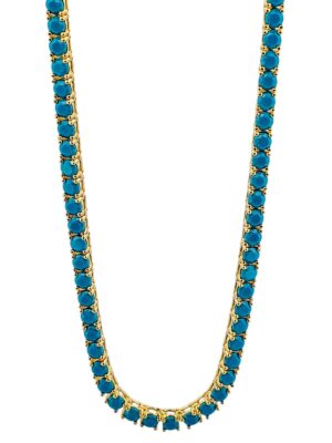 TURQUOISE TENNIS GOLD 3 MM CHAIN