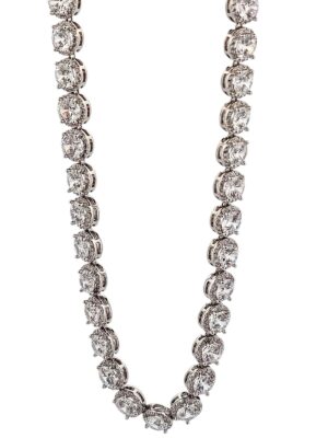 ROUND TENNIS SILVER 4 MM CHAIN